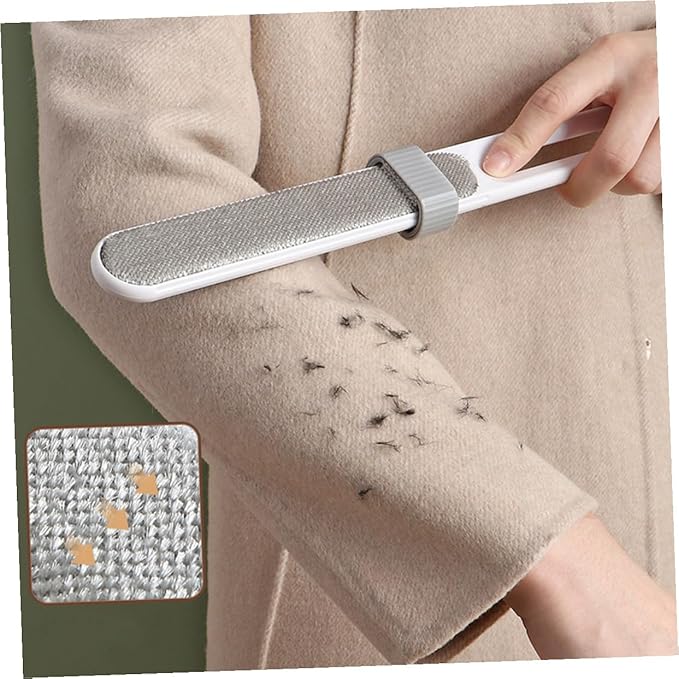 Dual-Sided Electrostatic Lint Remover Brush 2pcs, Pet Hair and Clothes Hair Removal Tool, Static Electricity Fabric Cleaner for Home Laundry and Upholstery
