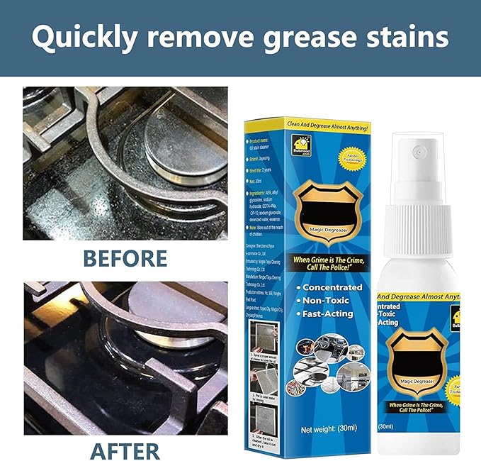 2 PCS Magic Degreaser Cleaner Spray, Magic Degreaser All Purpose Cleaner Spray Cleaner Spray Kitchen Cleaner Spray Degreaser