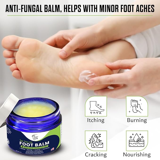 Footcure Antifungal Cream & Lavender Foot Odor Spray, Shoe Deodorizer for Smelly Feet