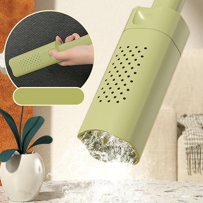 HEEPDD Portable Mini Mop, Sponge Mops Mop for Wet and Dry , Perfect for Kitchen Bathroom Car Floors Portable Mini , Lightweight Plastic Flat Nan Household Daily Necessities
