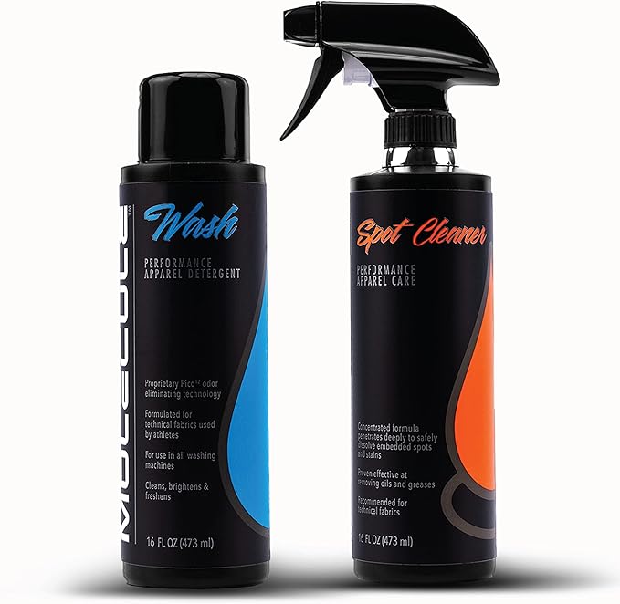 Molecule Wash Kit | Performance Apparel Care | 16 Ounce Wash & Spot Cleaner | Removes Tough Stains & Spots from Racing Suits & Technical Fabrics | 16 Ounce (1 Kit)