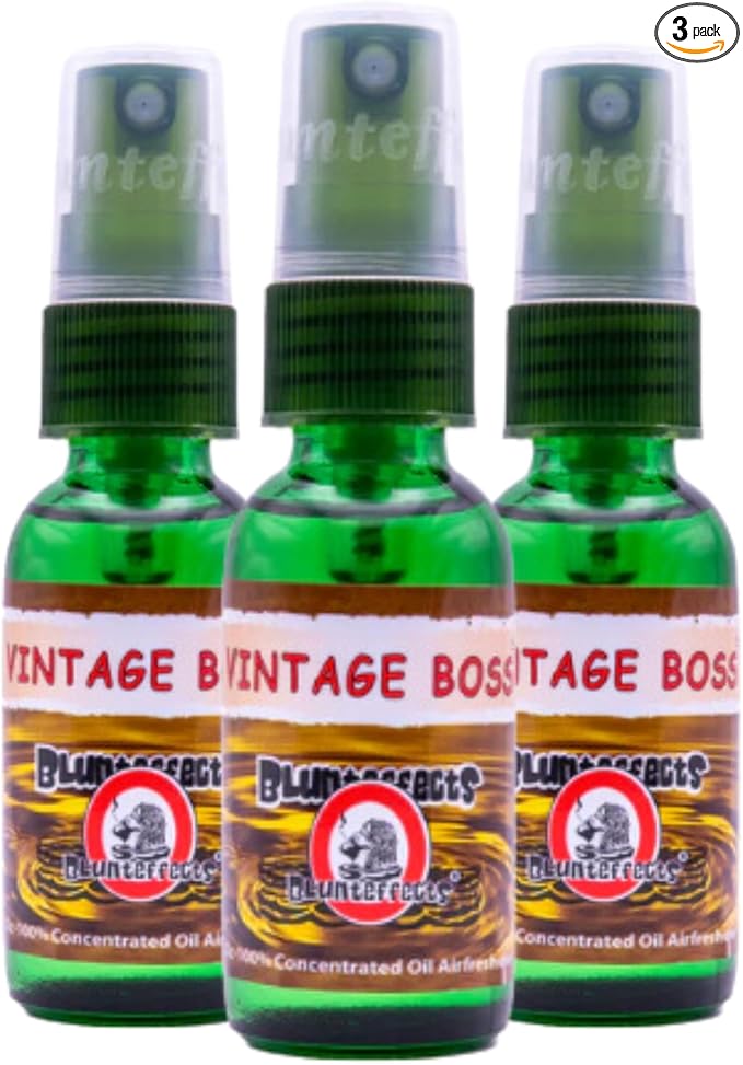 Blunteffects Blunt Effects 100% concentrated Air Freshener Oder Neutralizing Spray (vintage boss 3 Pack)