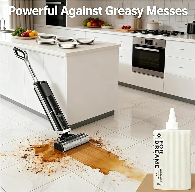 Floor Cleaner Liquid And Foam Pet Deodorizer, Flower Fruit Scent, 500ml X3 Refill Set, Compatible With Dreame H15 Pro/H14 Pro/H13 Pro Wet Dry Vacuum Cleaners
