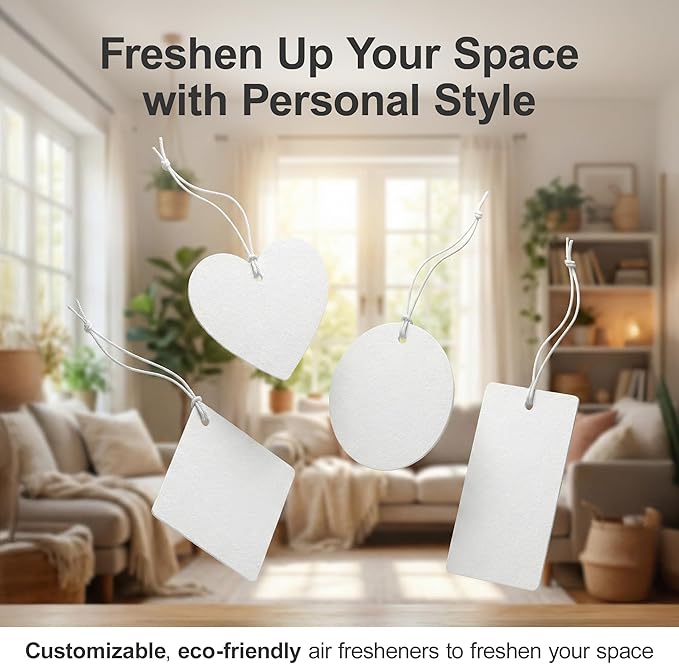 Instafreshener Custom Hanging Air Freshener | Diamond | Custom Air Fresheners with Picture or Text for Car, Closet, Bathroom, Locker & Office Décor