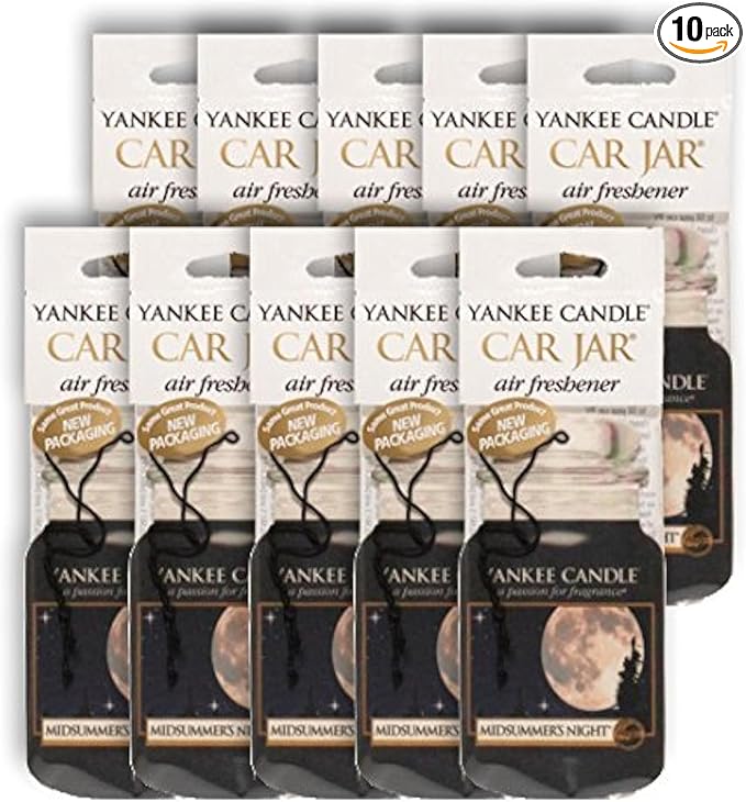 Yankee Candle Midsummer's Night Car Jar Air Freshener (10 Pack)