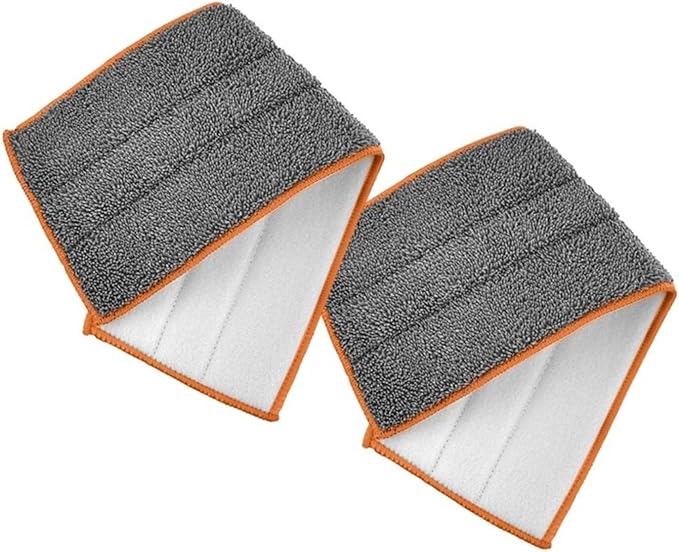 Superio Microfiber Mop Replacement Head, 16 inch Damp Mop Pad Refill for Miracle Mop Dusting and Spray Mop, attaches to Velcro mop(2 Pack)