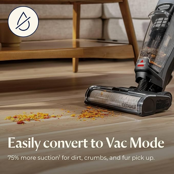 Bissell CrossWave OmniForce Cordless Multi-Surface Hard Floor Cleaner and Mop, Wet Dry Vacuum with Dedicated Dry Vacuum Mode, 3882