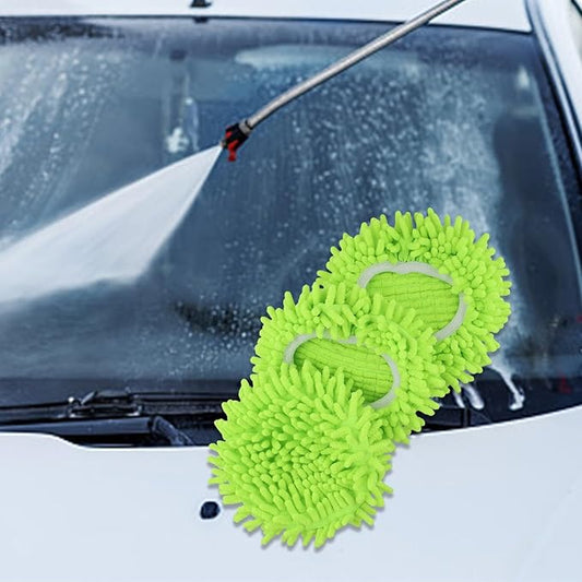 Spin for Mop Refill Replacement Heads, 3-Pack, Green, for O-Ceda RinseClean 2 Tank System, Compatible with Tile Wood Laminate Floors
