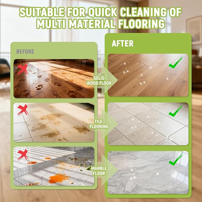 82FL OZ/2.42L Jasmine Scent Floor Cleaning Solution Compatible with Roborock (Q5/Q7/Q8/Q10/S7/S8/Saros 10R/F25/Qrevo Series), Floor Cleaner for All Robot Vacuums & Cordless Wet Dry Vacuum with Mopping