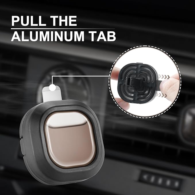 JUSTTOP Crystal Ice Scent Car Air Freshener Clip,6PK,Provides Long Lasting Fragrance Holding for Over 180 Days,Car Accessories for Men or Women