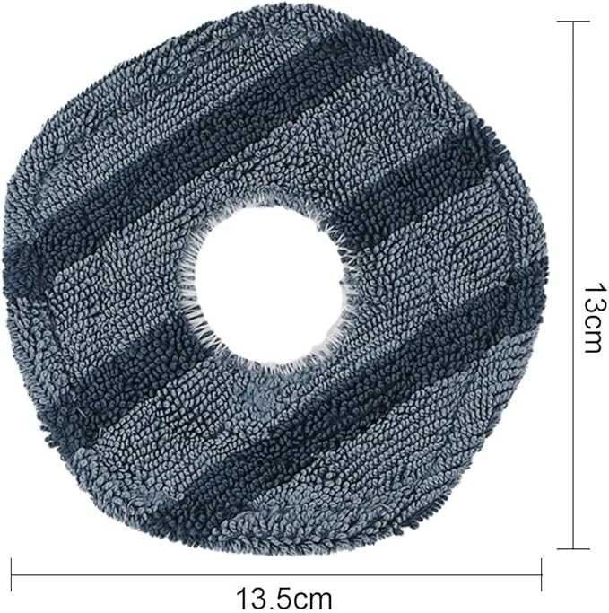 for Eufy X10 Pro and for Omni X9 Pro Robot Vacuum Cleaner Replacement Spin Mop Pads Set, Microfiber Washable Accessories for Efficient Cleaning on Hardwood, Tile, and Carpet Floors