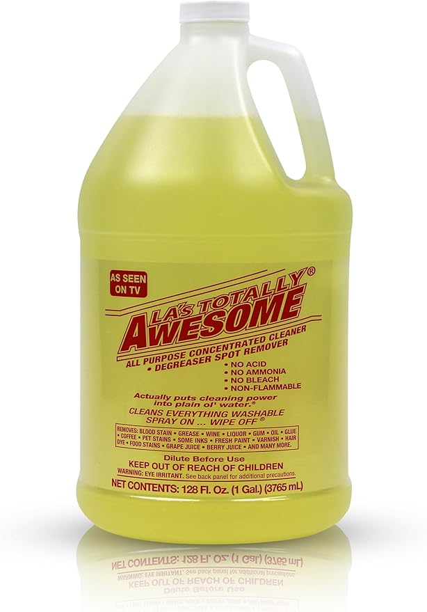 La's Totally Awesome All Purpose Cleaner Combo – 24oz Spray + 128oz Refill – Heavy Duty Degreaser & Multipurpose Cleaner for Home, Kitchen, Bathroom, Floors & More