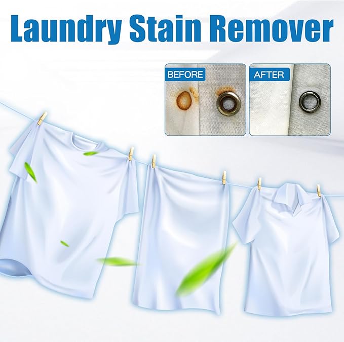 Clothing Emulsifier, Non-Ionic Laundry Pre-Treatment, Non Ionic Emulsifier Clothing Cleaner, Laundry Stain Remover Spray for Grease, Oil, Food on Clothes & Shoes (2pcs)