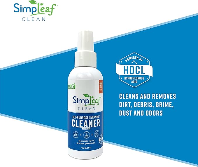 Simpleaf Clean All-Purpose Everyday Cleaner | Eco-Friendly | Safe for Kids and Pets | Unscented 4oz