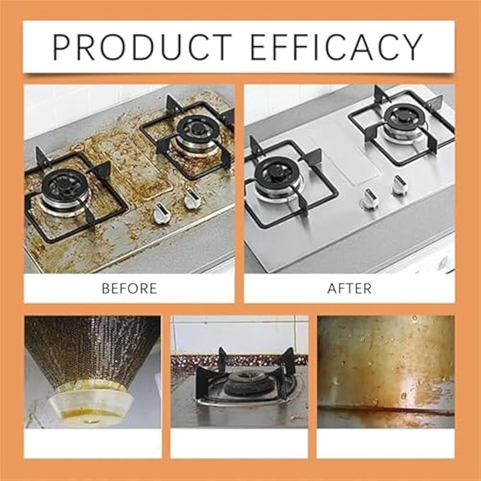 Multi-purpose Powerful Cleaner for Kitchen, 3 in 1 Coconut Oil Cleaning Paste, Limpiador Potente Multiusos Para La Cocina, Heavy Kitchen Duty Degreaser, All-Purpose Cleaner Removes Stains (2)
