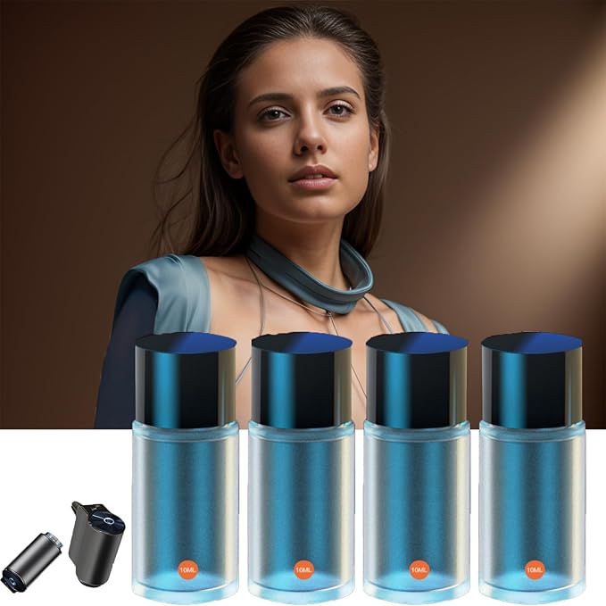 Smart Car Air Freshener Diffuser, Aromatizante para Carro Inteligente Intelligent Car Aroma (4pcs Oils,Ocean)