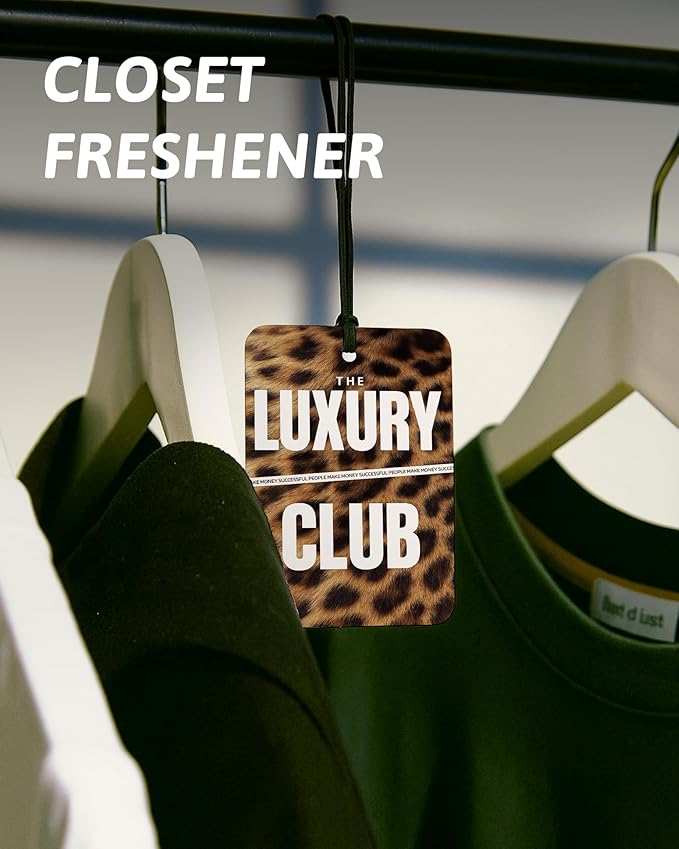 Trendy Leopard Print Car Air Freshener 4 Pcs, Red Coquette Bow Espresso Martini Poker Hanging Air Freshener for Cars Closet Drawer Books, Girly Car Accessories Mirror Decor for Women