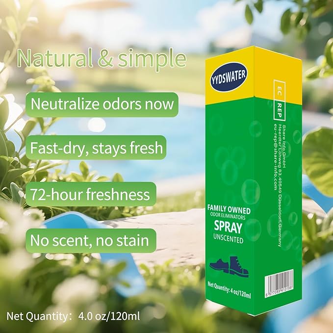 Shoe Deodorizer Spray - Shoe Odor Spray - Immediately Eliminates The Worst Odors - Prevents Embarrasing Odors From Returning - Keeps Shoes Fresh All Day