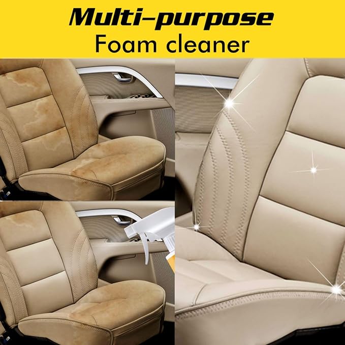 Easily Glow Foam Cleaner for Kitchen, All-Purpose Rinse-Free Cleaning Spray Large-Capacity 250ml