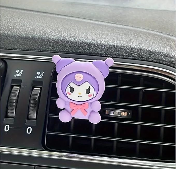 4 Pcs Cute Cartoon Car Air Vent Clip Decorations – Kawaii Car Air Fresheners, Interior Accessories for Women and Men – Cool Car Dashboard Decor, Personalized Gift