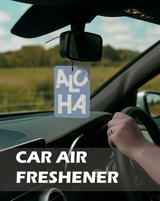 Blue Beach Cowgirl Cologne Car Air Freshener 4 Pcs, Preppy Cute Western Coastal Cowgirl Hanging Air Freshener for Cars Bathroom Dorm Books Decor, Girly Beach Accessories Gifts for Women Girls