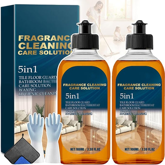 5 in 1 Floor Cleaner - Fragrance Cleaning Floor Solution, Fragrance Cleaning Care Solution 5 in 1