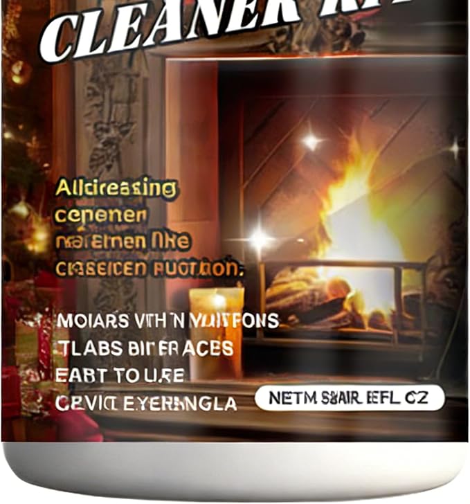 Fireplace Glass Cleaner - Heavy Duty 150ml Cleaner for Hearths | Powerful Formula with Streak Free Action Removing Soot and Creosote for Steel Grates Screens Brick Tile Marble Stone Kitchen