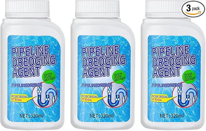 3pcs Drain Clog Remover, Pipeline Dredging Agent, Powerful Quick Cleaning Drain Toilet Cleaner Tool, Unclog Toilet Clog And Kitchen Sink Pipe Unblocker Powder