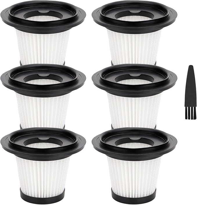 Filter Replacement Compatible with XenonLab X006 / YTE PRO VC006/ Yedop Handheld Vacuum Cordless, Washable Car Handheld Vacuum Filter Accessories Part (6 Pack)