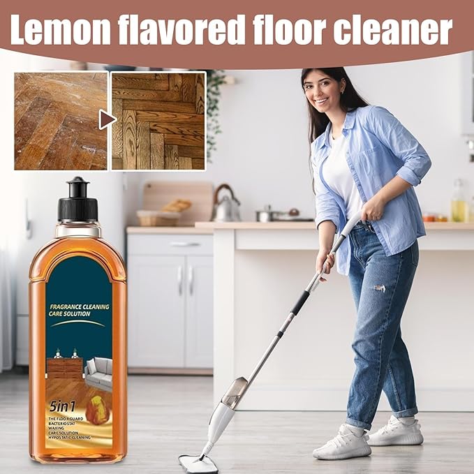 Spainho Floor Cleaner Concentrate – Stain Odor Removal Formula, Free High Gloss Finish, Fresh Scent | Powerful Cleaning Solution for Tile Wood Laminate Stone Surfaces