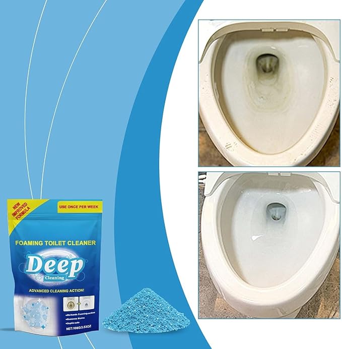 Splash Toilet Cleaner, 2024 Upgrade Splash Toilet Cleaner, Foaming Toilet Cleaner, Self Activating Powder for Bathroom Toilet Bowl (1, 3PC)
