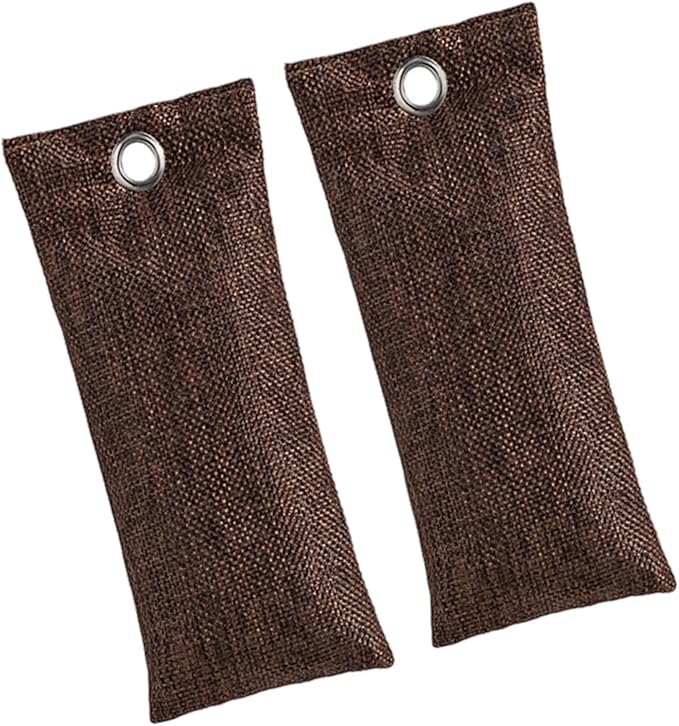 2Piece Set Natural Shoe Deodorizer Bags With Activateds Charcoal For Footwear Gym Gear & Home Removal Travel Friendly S