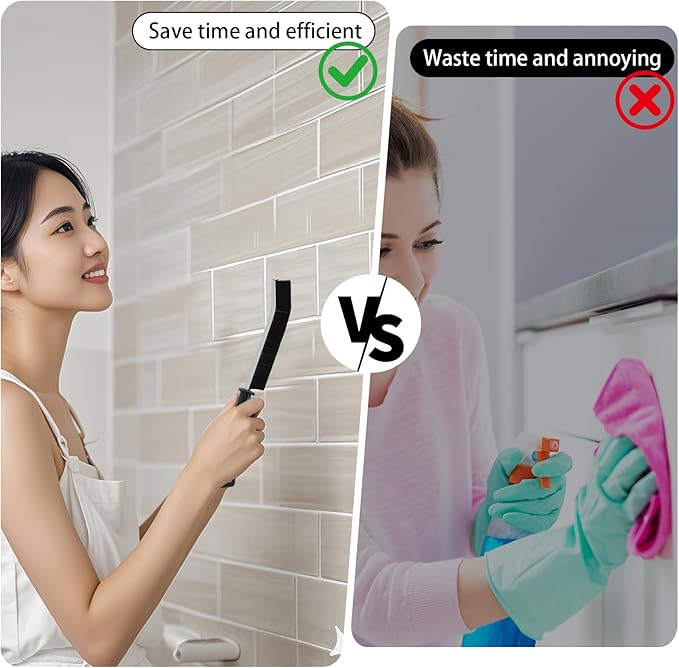19Pcs Crevice Cleaning Brush Set, Hard Bristle Crevice Cleaner Supplies for Kitchen, Bathroom, Corner, Grout, Sink, Cup, Teapot, Bottle, Blender