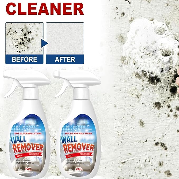 BTDECLAR Highly Effective Removal Spray, 2026 Upgrade Wall Cleaner Spray, Wall Remover Multi-Surface Cleaning Solution, Dirt, Dust And Stain Remover, for Wood,Tile,Fabric,Bathrooms,Kitchens (1pc)