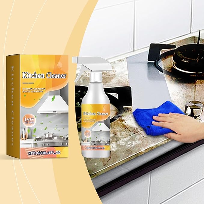 2 Packs Kitchen Heavy Duty Cleaner Spray,All-Purpose Oil Stain Remover and Degreaser Spray, Kitchen Pots and Pan Cleaner, Multipurpose Foam Cleaner Spray Kitchens Grease Cleaner 2025
