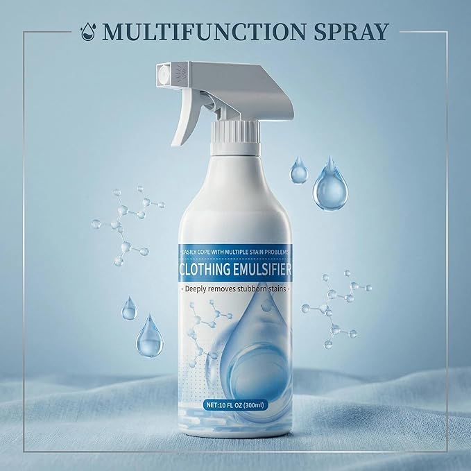 Clothing Emulsifier - Non-ionic Laundry Pre Treatment, Powerful Laundry Stain Remover Spray, Your Go-To Laundry Cleaner (3Pcs)