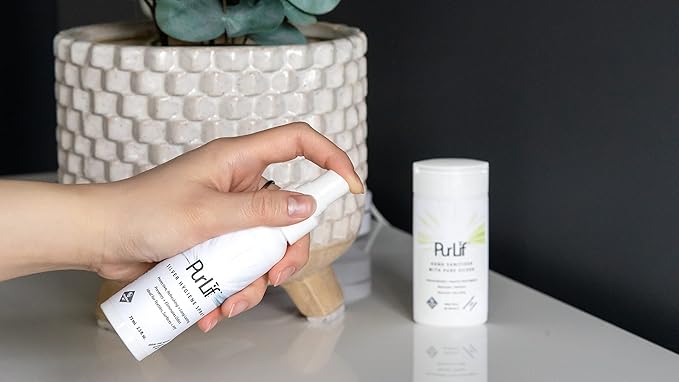 PurLif Silver Cleansing and Refreshing Mask, Fabric, Surface Spray and Deodorizer - Travel Size