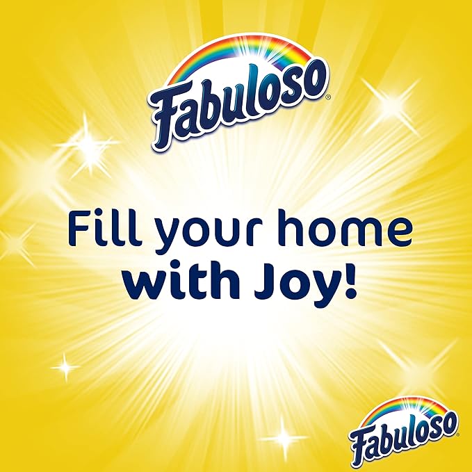 Fabuloso Multi-Purpose Cleaner and Floor Cleaner, 2X Concentrated Formula, Long-Lasting Freshness, Spring Fresh Scent, 56 oz (Pack of 5)