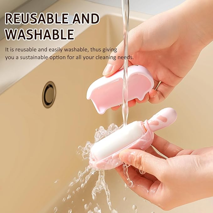 Portable Washable Lint Roller– Reusable Lint Roller,Travel Size,Cute Bear Shape Ball Remover,Extra Sticky for Pet Hair,Fuzz, Dust & Clothes(Set of 2)