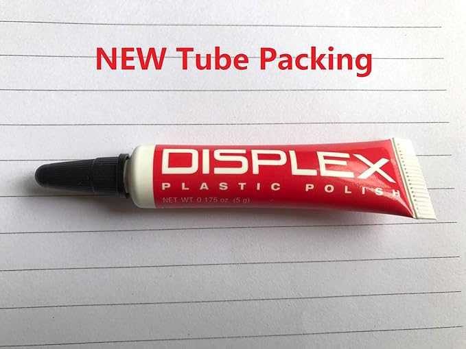 Displex Plastic Polish Revitalizer Scratch Remover for Cell Phone LCD Screens w/Microfiber Cloth