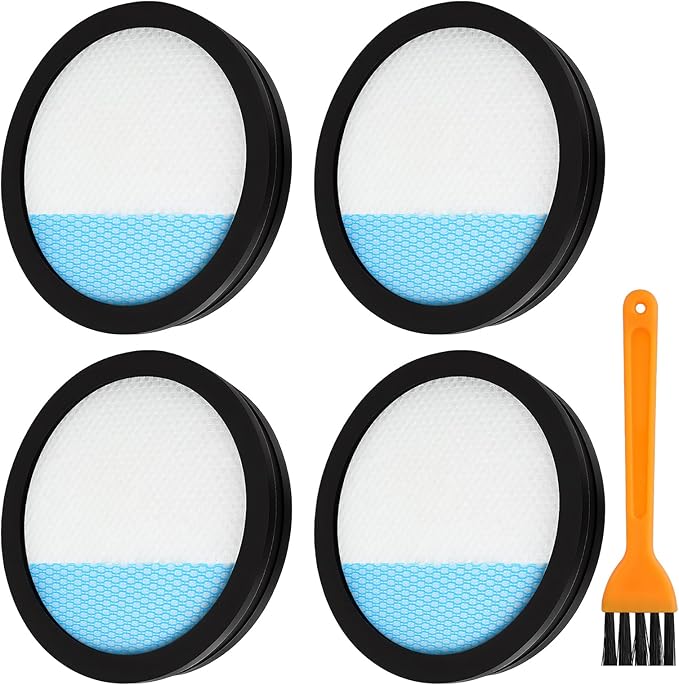 4-Pack PCL720 Filter Replacement for Ryobi ONE+ 18V Cordless Stick Vacuum Cleaner PBLSV716K PBLSV716B PBLSV717K & PBLSV717B