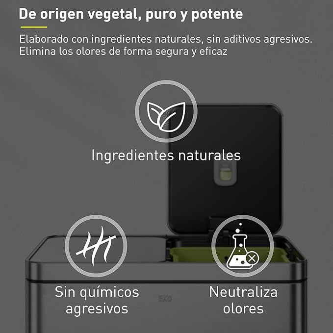 EKO Refresh Deodorizer Pod Kit with Refillable Holder, 1 Pod + 1 Holder, Plant-Based Odor Eliminator for Trash Can, Bathroom, Storage – Long-Lasting 45 Days Air Freshener, Natural, Chemical-Free