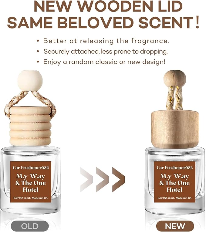 C Classy Car Air Freshener Hanging 2 Pack, M.y W.ay & The One Hotel Essential Oil Diffuser for Cars, Long-Lasting Fragrance, Cute Car Accessories, C ar Air Fresheners for Women & Men Gift, Made in USA