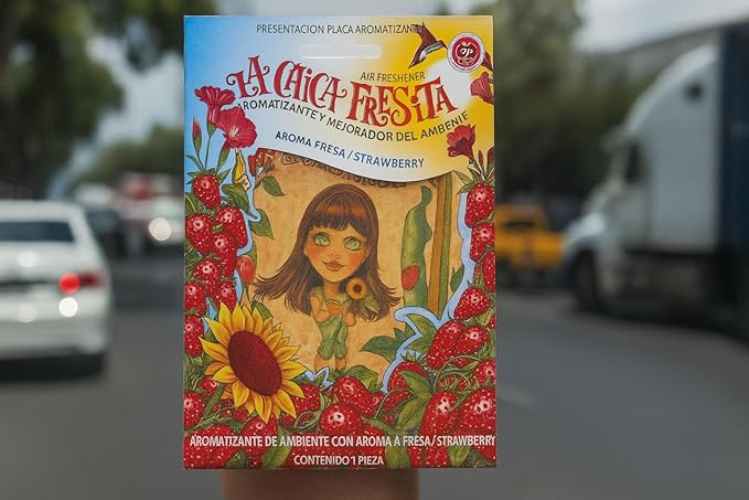 cf-2 2X La Chica Fresita Automotive Air Freshener, Strawberry, 2 Piece