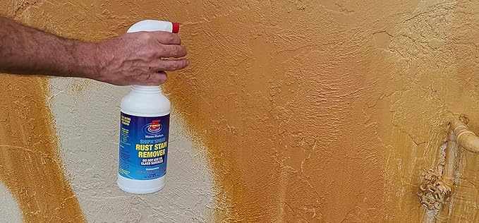 Force 5 SHIPN'SHORE, Rust Stain Remover, Instant Hull Cleaner, Vinyl, Fabric, Metal & Painted Surfaces - Removes Sprinkler Stains from Walls and Fences Instantly. (2, Quart)