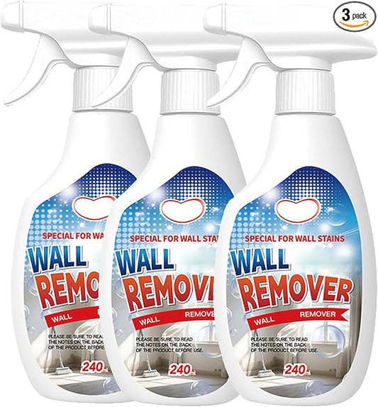 Highly Effective Removal Spray, 8.46 Fl.Oz Wall Cleaner Spray, Multi-Surface Cleaning Solution,Dirt, Dust And Stain Remover,for Wood,Tile,Fabric,Bathrooms,Kitchens (3, 8.12 fl.oz)