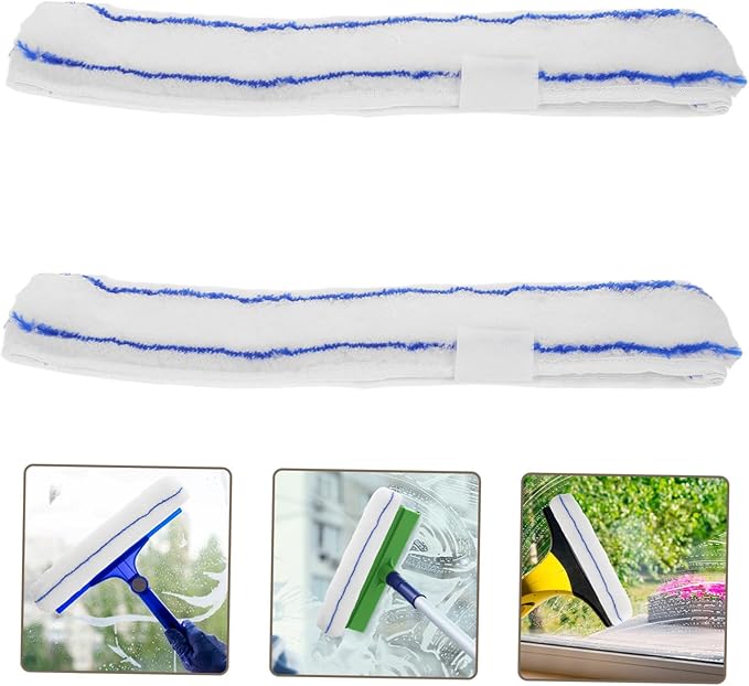 3pcs Extendable Glass Cleaning Tool with Interchangeable Wiper Heads for Efficient Household Use for Shower Windows and Car Surfaces