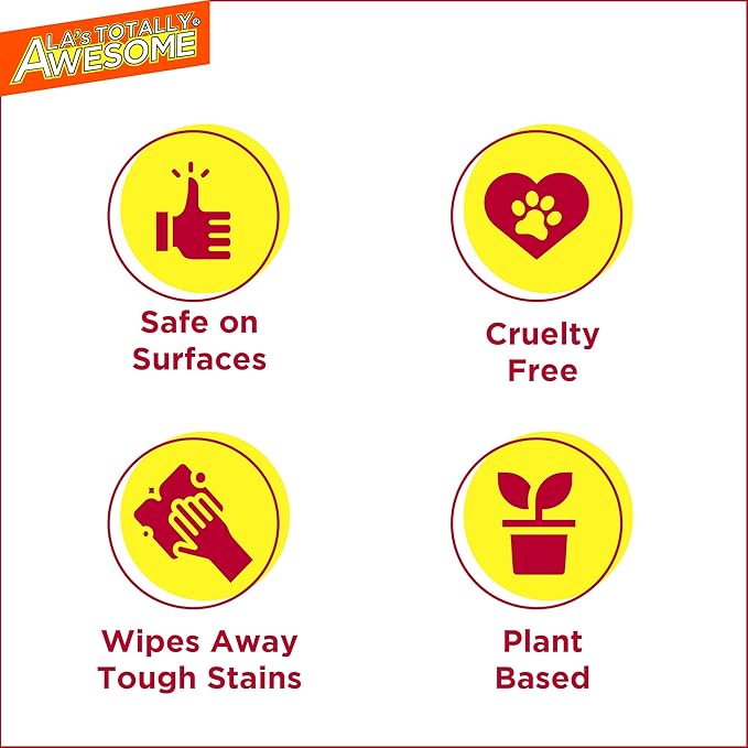 La's Totally Awesome All-Purpose Cleaner Spray, Cherry Blossom, Plant-Based and Biodegradable Formula Perfect for Most Counters, Sinks, Appliances and More, 32 Fl Oz, (Pack of 8)