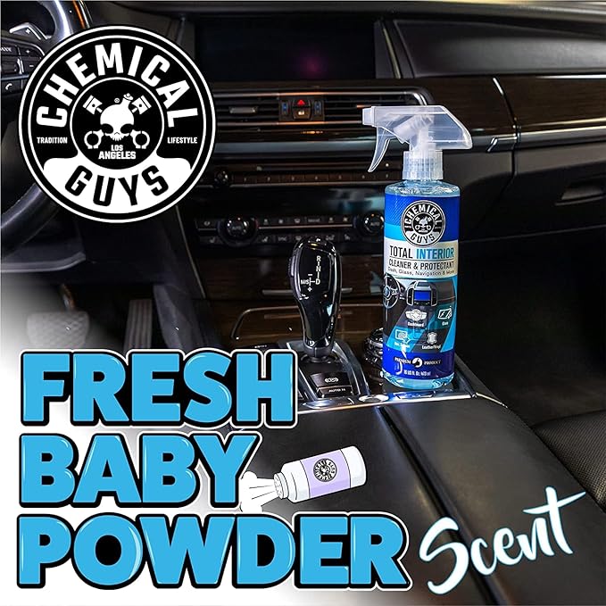 Chemical Guys HOL414 Total Interior Cleaner and Protectant, Refill Kit With 2 Dilution Bottles & 3 Premium Microfiber Towels (Safe for Cars, Trucks, SUVs, Jeeps, Motorcycles, RVs & More) 64 fl oz