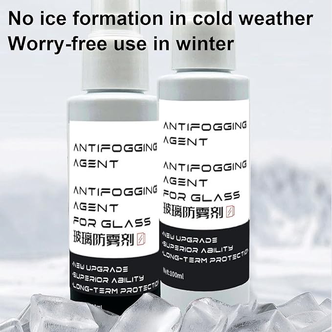 Anti-Fog Spray For Windscreen | Waterproof Anti-fog Spray 100ml For ,Car SUV Truck Mirror Glass Coating Cleaner | Window Film Mirrors Pue